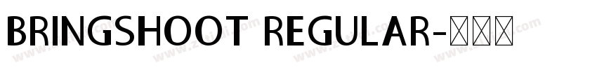 BRINGSHOOT REGULAR字体转换